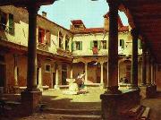 unknow artist European city landscape, street landsacpe, construction, frontstore, building and architecture. 134 oil painting on canvas